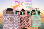 Load image into Gallery viewer, JDK Custom Canvas Tote Bags
