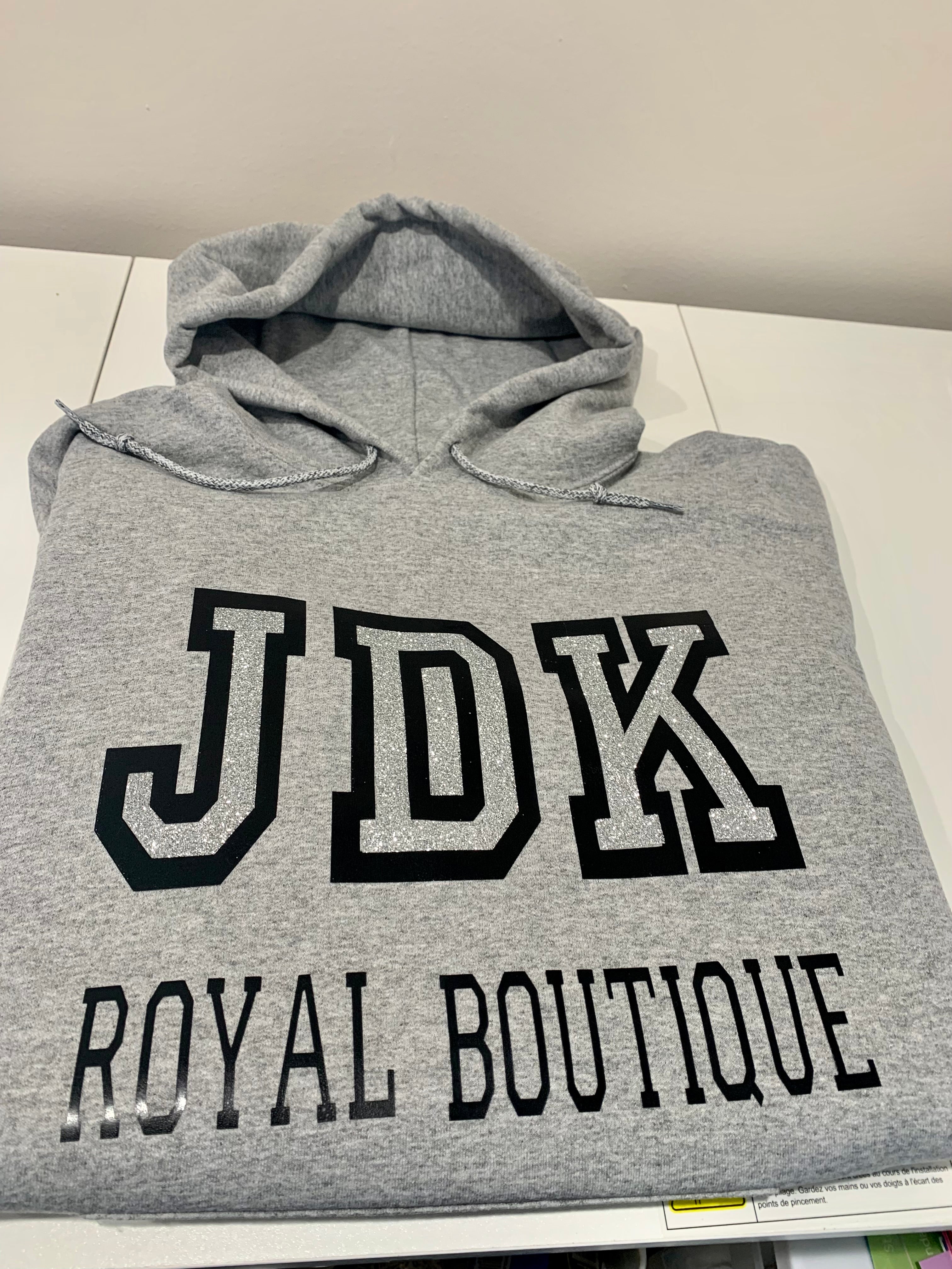 JDK Varsity Pullover Hoodie -  Grey w/Black Logo