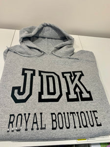 JDK Varsity Pullover Hoodie -  Grey w/Black Logo