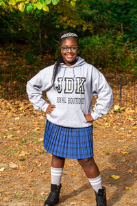 JDK Varsity Pullover Hoodie -  Grey w/Black Logo