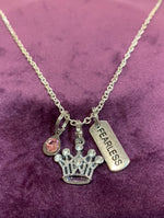 Load image into Gallery viewer, Silver Inspirational Charm Necklace
