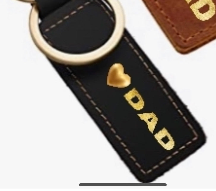 JDK “DAD” Leather Keychain