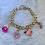 Load image into Gallery viewer, Queen / Mom&#39;s Glam &amp; Fashion Gold Link Bracelet
