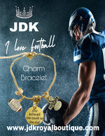 Load image into Gallery viewer, Football Charm Bracelets
