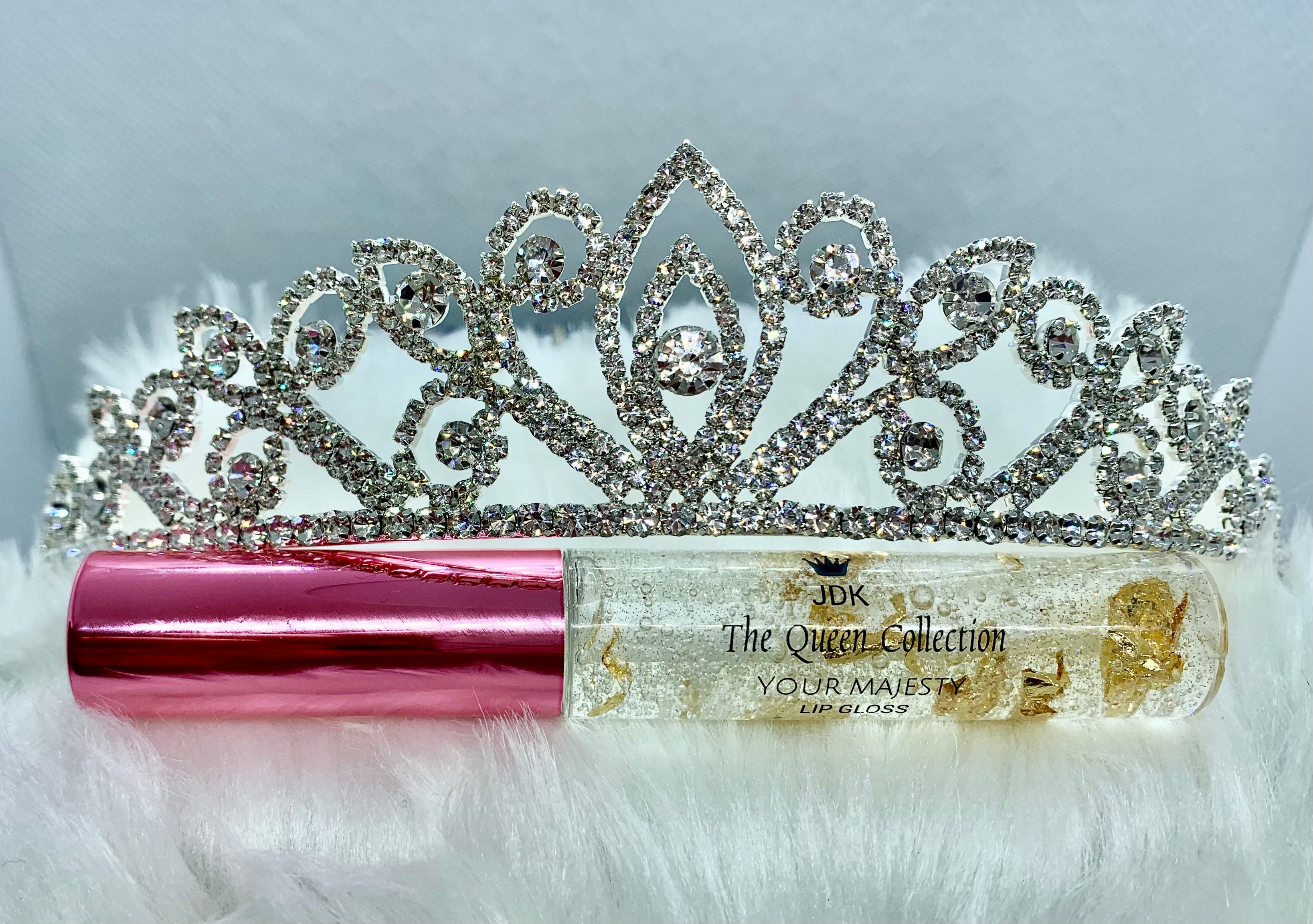 Queen's Crown lip gloss fur key chain — ColorWild Creations