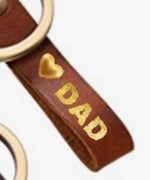 Load image into Gallery viewer, JDK “DAD” Leather Keychain
