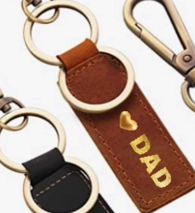 JDK “DAD” Leather Keychain