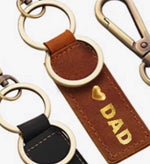 Load image into Gallery viewer, JDK “DAD” Leather Keychain
