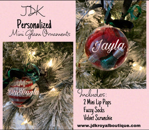 Personalized Mini Glam Ornaments